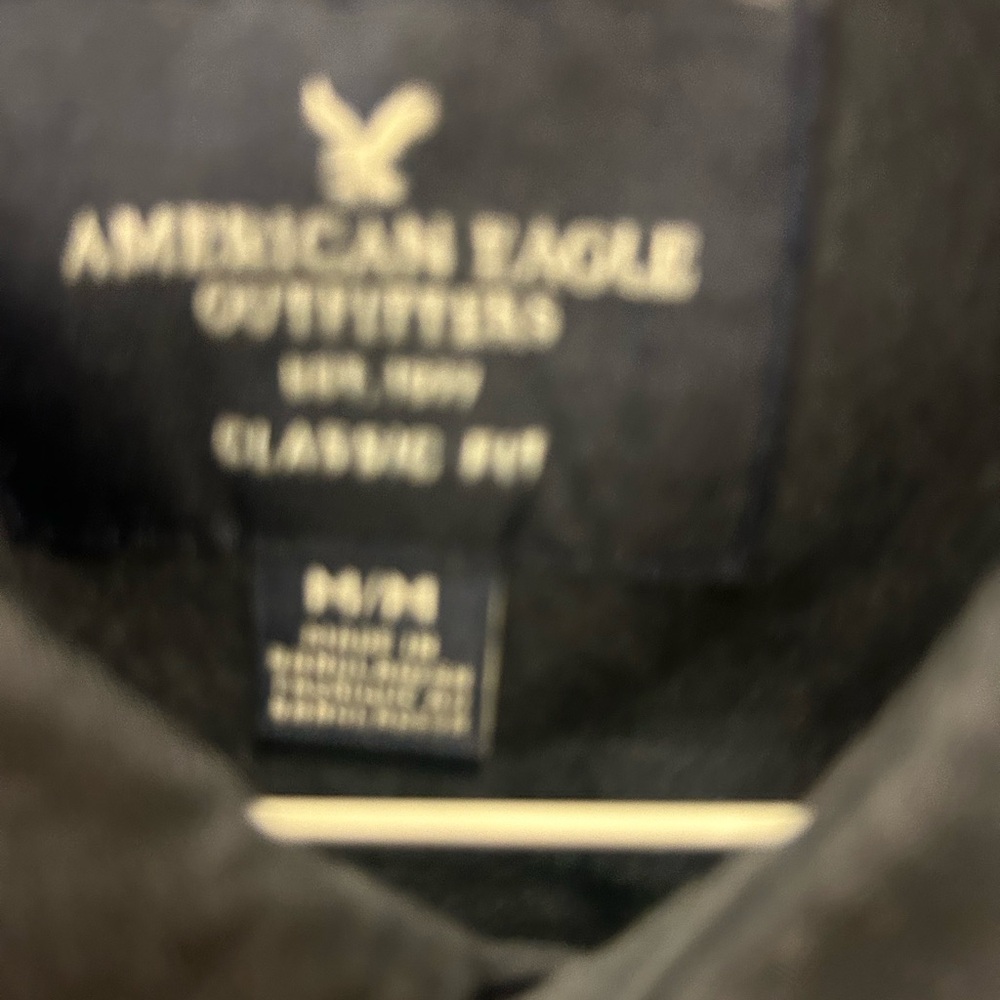 American Eagle Outfitters Dark Blue Casual Shirt - Picture 5 of 5
